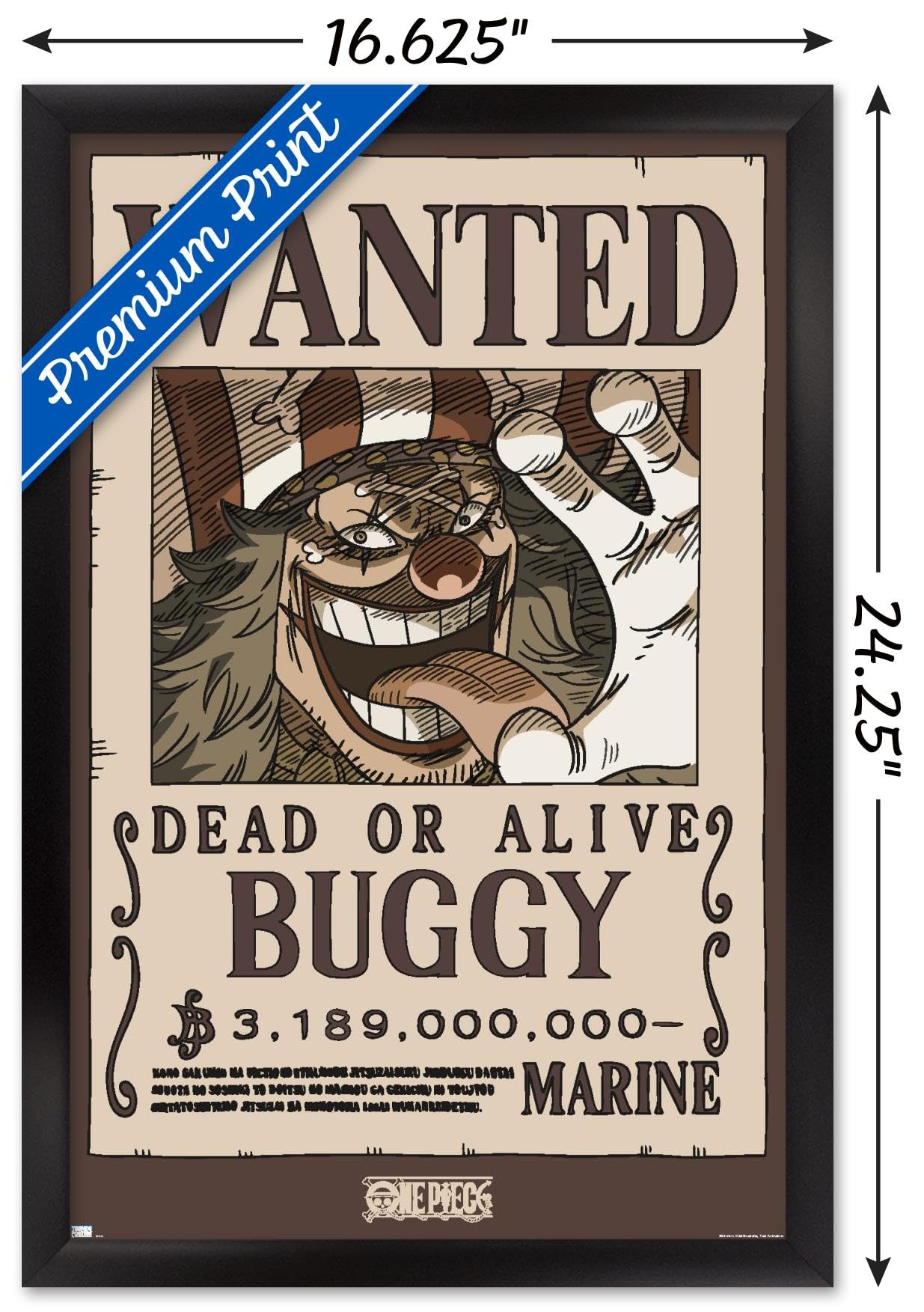 Amazon.com: Trends International One Piece - Buggy Wanted Poster